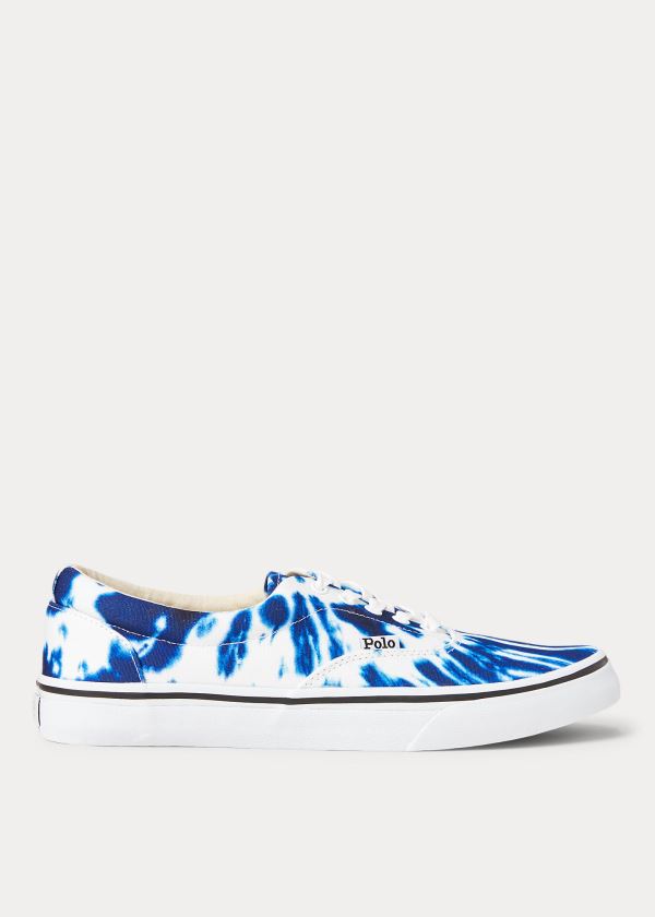 Polo Ralph Lauren Thorton Tie-Dye Lærred Sneakers Herre Danmark (ZJFAN3150)